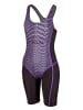 BECO the world of aquasports Badeanzug Hexagon in lila-schwarz