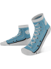 normani 4 Paar Socken im Schuh-Design in Hellblau