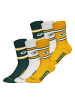 NFL Freizeitsocken Green Bay Crew in GRN/WHT/YEL