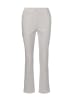 GOLDNER Satin-Baumwollhose mit Stretch in cremeweiß