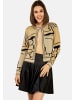 TOOCHE Jacke & Mantel "Cardigan Muster" in beige