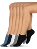 normani 15 Paar Sneakersocken American in Marine/Jeans/Grau/Weiß/Schwarz
