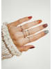 Hey Happiness Lorbeer-Ring aus 925er Sterlingsilber in Silber