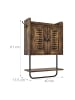 relaxdays Hängeschrank in Braun - (B)40 x (H)61 x 17,5 cm