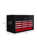 HOMCOM Werkzeugkasten-60L x 26B x 34H cm-Rot