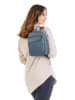 Cluty Rucksack echt Leder in blau