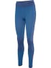 Hummel Hummel Leggings Hmlclea Yoga Damen Atmungsaktiv Feuchtigkeitsabsorbierenden Nahtlosen in RIVIERA/INSIGNIA BLUE MELANGE