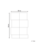 Beliani Kurzflor SANGLI in Beige - (W) 200 x (L) 300 cm