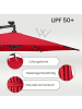 SONGMICS Sonnenschirm Sheld in Rot - (D)300 x (H)260 cm