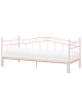 Beliani Kinderbett TULLE in Rosa - (W) 102 x (H) 86 x (L) 209 cm