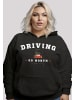 F4NT4STIC Hoodie Driving Home Weihnachten PLUSSIZE in schwarz