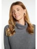 usha WHITE LABEL Damen Kleid in Dunkelgrau Melange