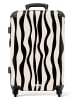 MuchoWow Suitcase, Koffer, Reisekoffer Zebra weiß schwarz