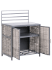 Beliani 4er-Set Gartenküche MIRADOR in Grau/Beige