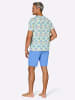 WITT WEIDEN Shorty in mittelblau-türkis-bedruckt