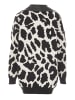 VIRITA Women Strickjacke in Schwarz Wollweiss