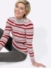WITT WEIDEN Streifenpullover in rosenholz-burgund-geringelt