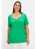 sheego T-Shirt in grasgrün