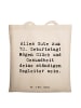 Mr. & Mrs. Panda Tote Bag Spruch 70. Geburtstag Glück und Gesund... in Creme