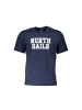 North Sails Blaues Baumwoll-T-Shirt