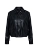 Ulla Popken Kunstlederjacke in schwarz