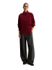 Marc O'Polo DENIM Cordbluse relaxed in Deep Burgundy