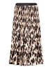 Betty Barclay Plisseerock mit Gummizug in Beige/Schwarz