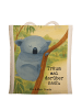 Mr. & Mrs. Panda Canvas Tasche Koalabär Design mit Spruch in Weiß