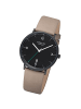 Regent Analog-Armbanduhr Regent Lederarmband braun mittel (ca. 39mm)
