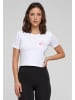 Merchcode Cropped T-Shirts in white