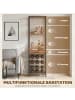HOMCOM Weinregal-40L x 30B x 148H cm-Rustikal-Braun