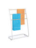 relaxdays Handtuchständer in Weiß/ Natur - (B)58 x (H)87 x (T)29,5 cm