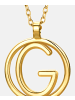 Diamant L'éternel Kette aus 375 Gelbgold Buchstabe G