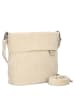 Zwei Mademoiselle M8 - Schultertasche 25 cm (cord-espresso) in cord-creme