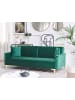 Beliani 3-Sitzer Sofa LUCAN in Grün/Gold - (W) 190 x (H) 75 x (L) 90 cm