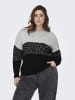ONLY Carmakoma Strickpullover in Light Grey Melange