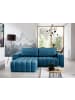 MF Design Bonita Recamiere Links in Blau -  (L) 175 x (B) 250 x (H) 92 cm