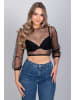 Edelnice Dirndlbluse Martha Schwarz in schwarz