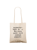 Mr. & Mrs. Panda Shopper Bag Spruch Handwerker Lösung mit Spruch in Creme