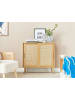 Beliani Sideboard HODGEN in Braun - (W) 80 x (H) 80 x (L) 35 cm