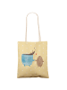 Mr. & Mrs. Panda Shopping Bag Kaffee Bohne ohne Spruch in Gelb Pastell