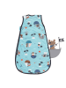 Schlummersack Babyschlafsack, 1.0 TOG in Hellblau-Rot