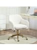 HOMCOM Bürostuhl in Cremeweiß 60L x 61B x 88H cm