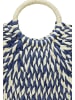 IZIA Women Handbag in Navy White