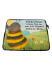 Mr. & Mrs. Panda Laptop Tasche Hummel flauschig Design mit Spruch in Weiß