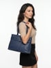 Cluty Handtasche echt Leder in blau