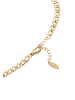 faina Women Curb Chain Bracelet in Gold Black