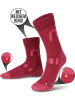 normani 2 Paar Merinowollsocken Wander- und Trekkingsocken Melton in Burgund