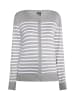 DreiMaster Maritim Strickjacke in Grau Weiss