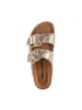 Tamaris Pantoletten aus Leder Beige